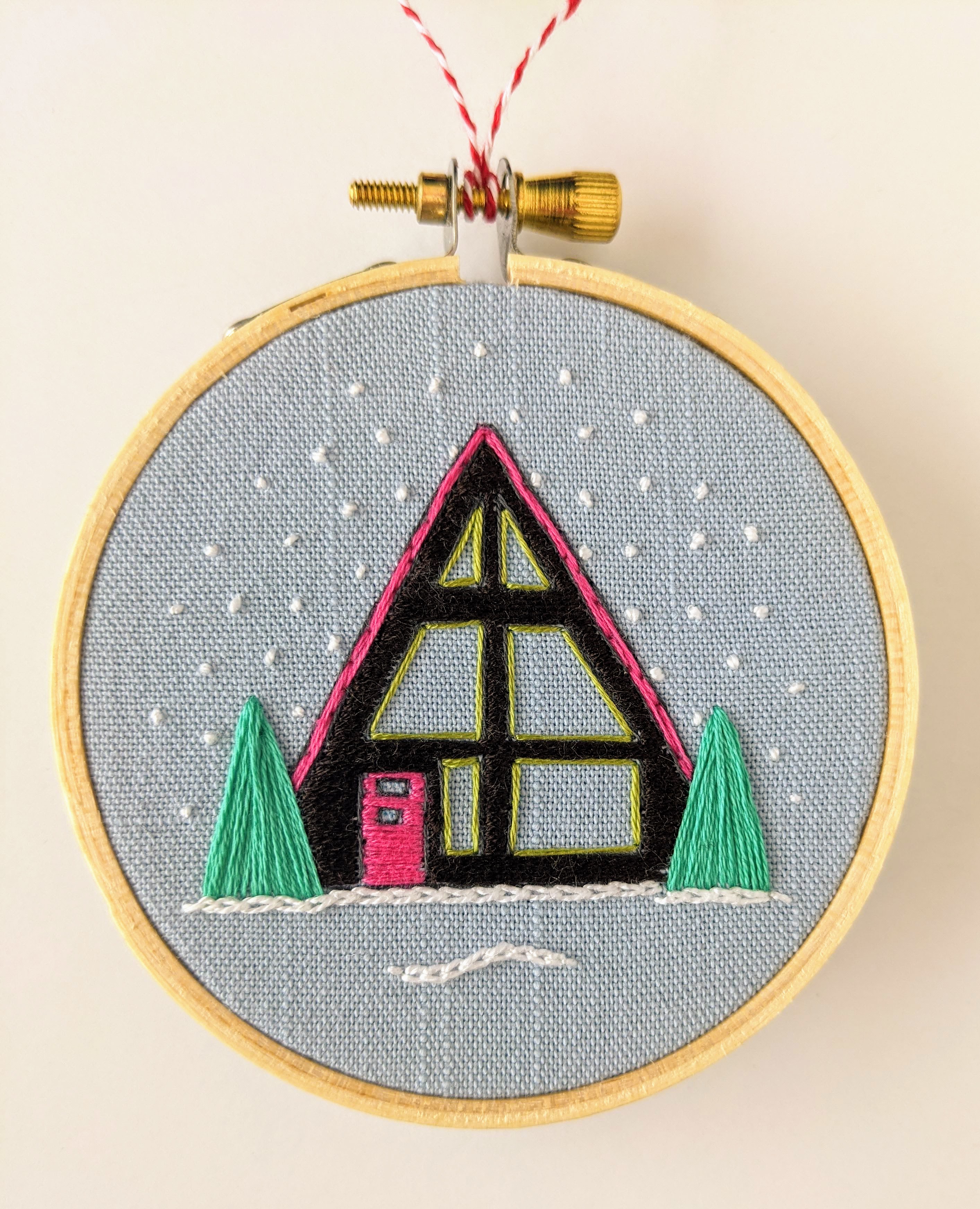 A-Frame Cabin Ornament