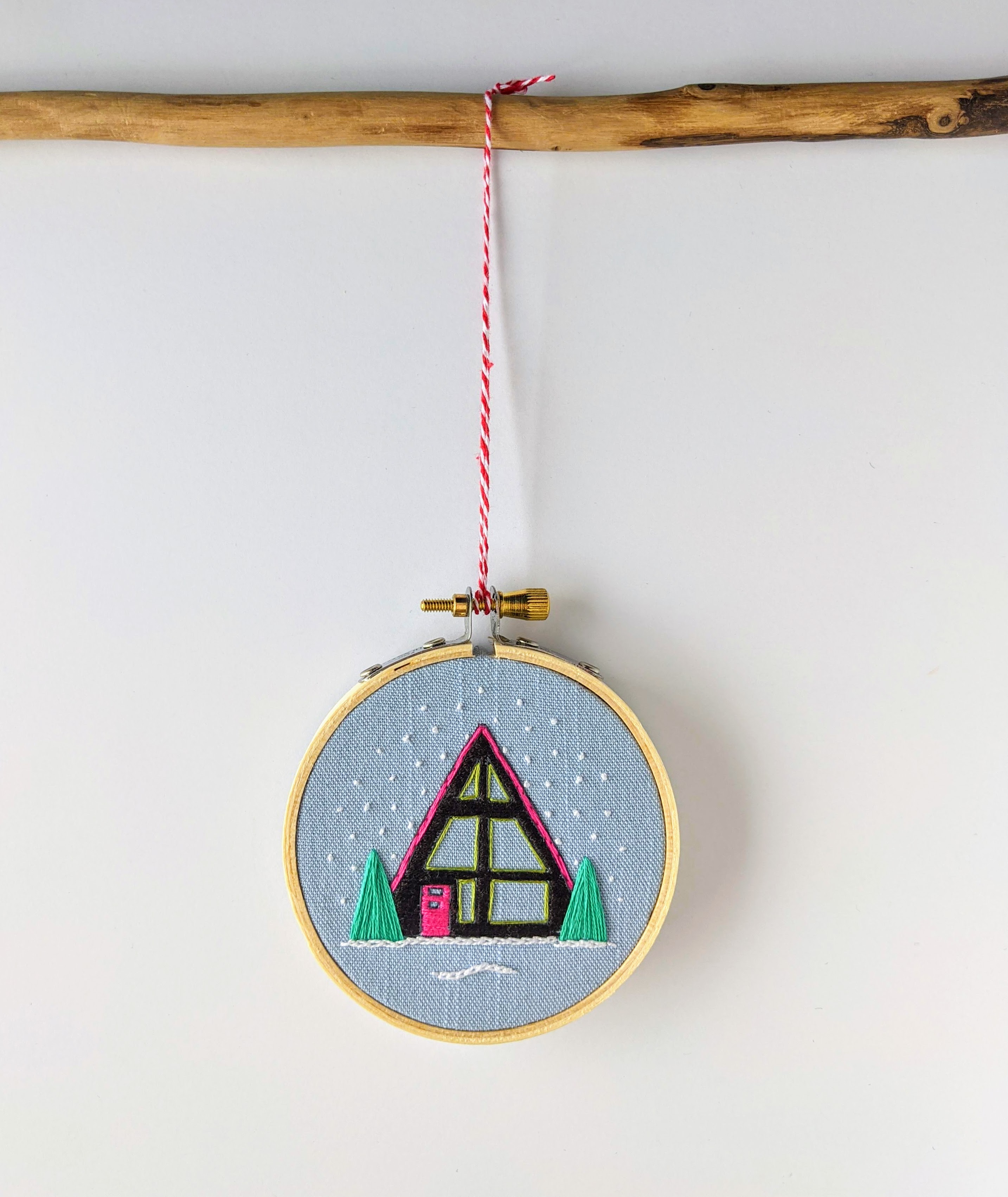 A-Frame Cabin Ornament