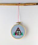 A-Frame Cabin Ornament