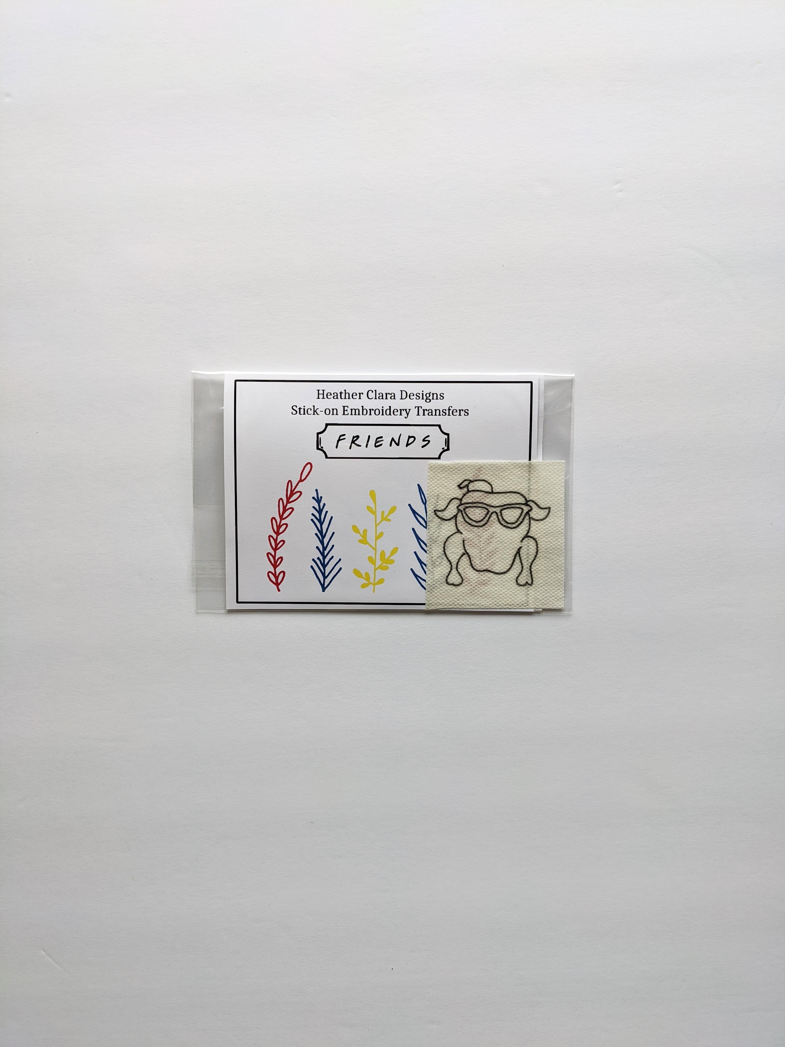 Embroidery Transfer Stickers - Friends