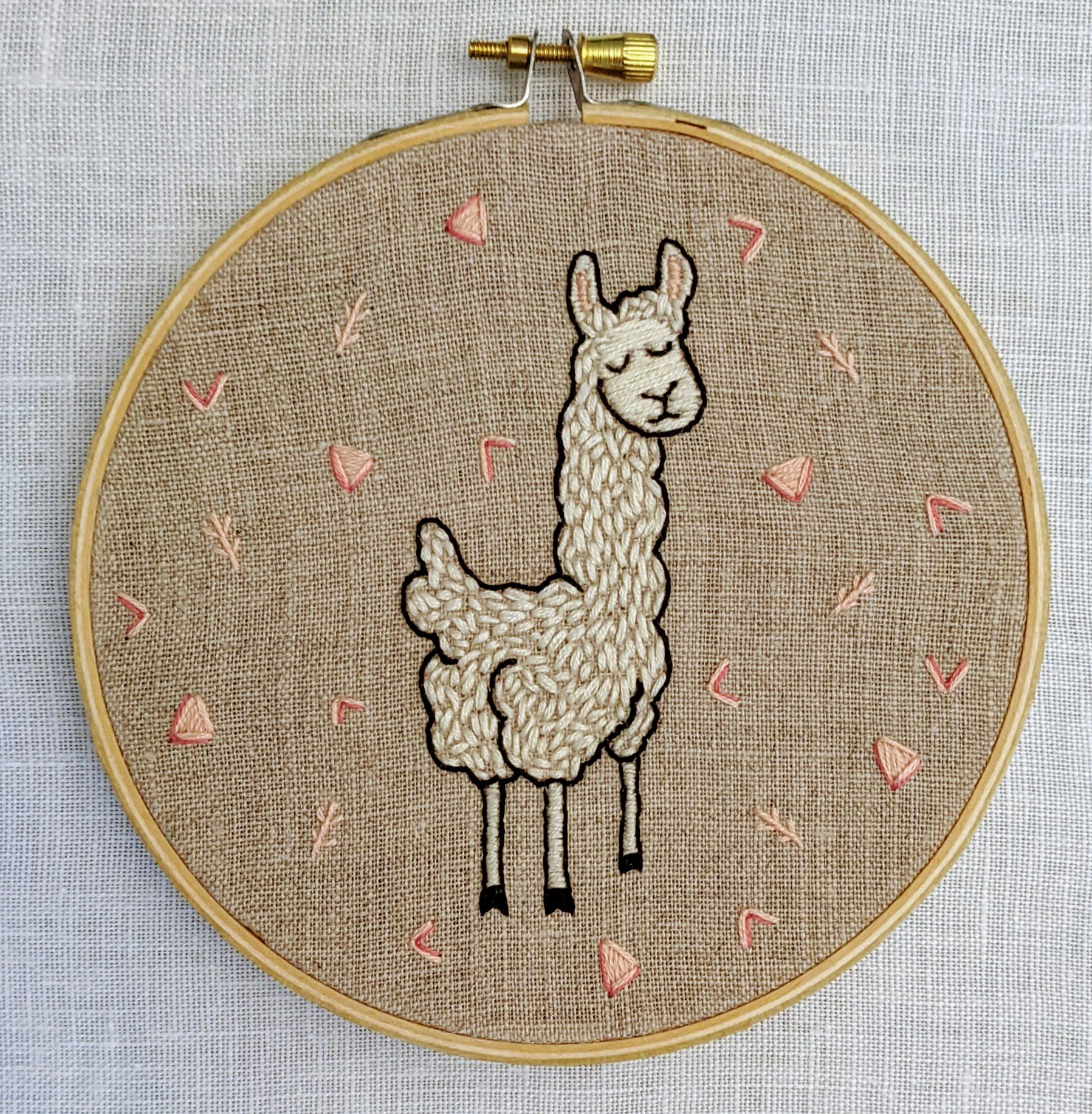 Llama Butt Embroidery Kit