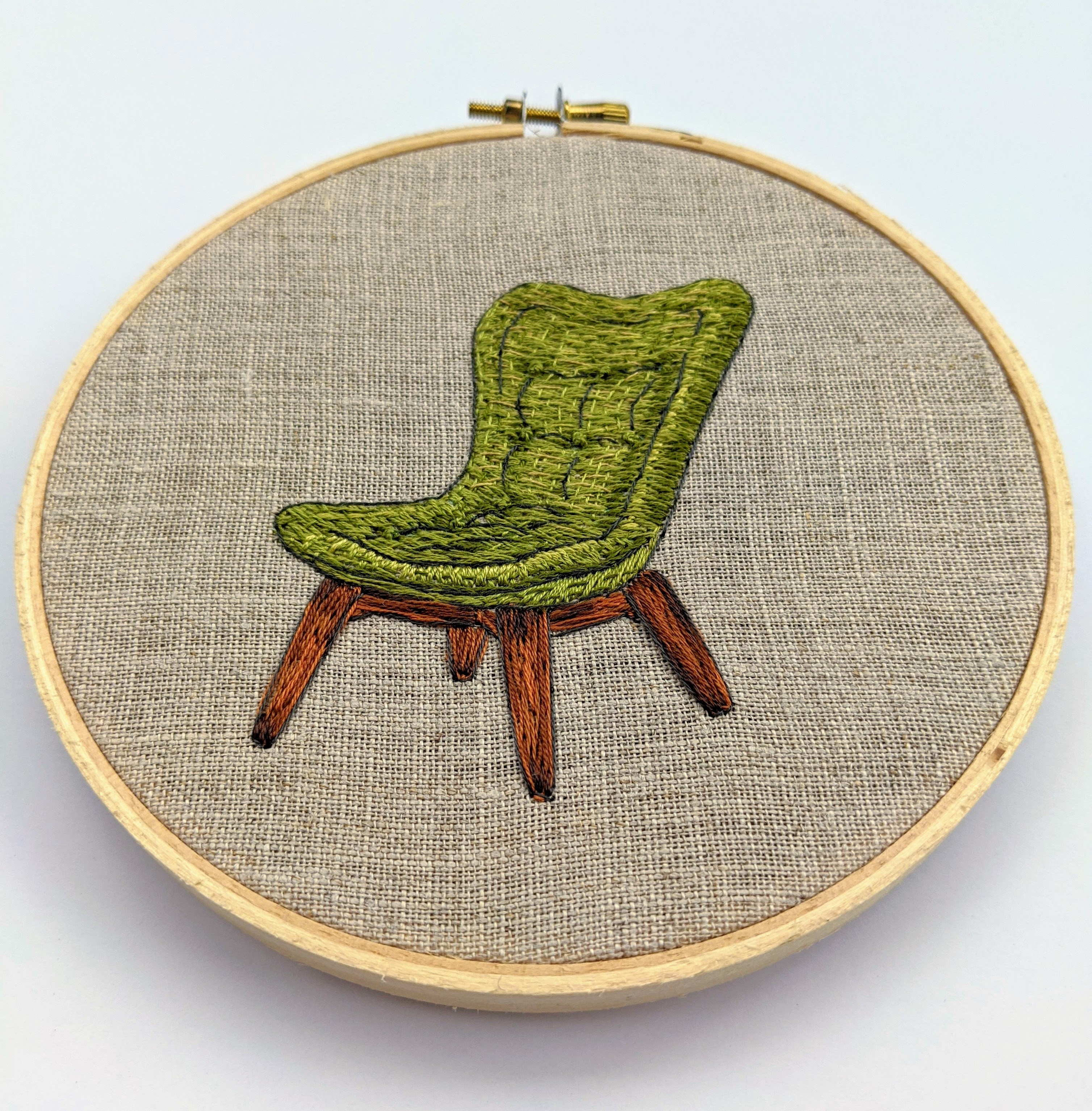 Green Contour Chair