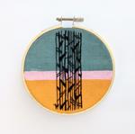 3-Piece Vertical Abstract Hand Embroideries