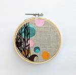 3-Piece Vertical Abstract Hand Embroideries
