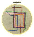 Chicago Loop - Train Map Embroidery Kit